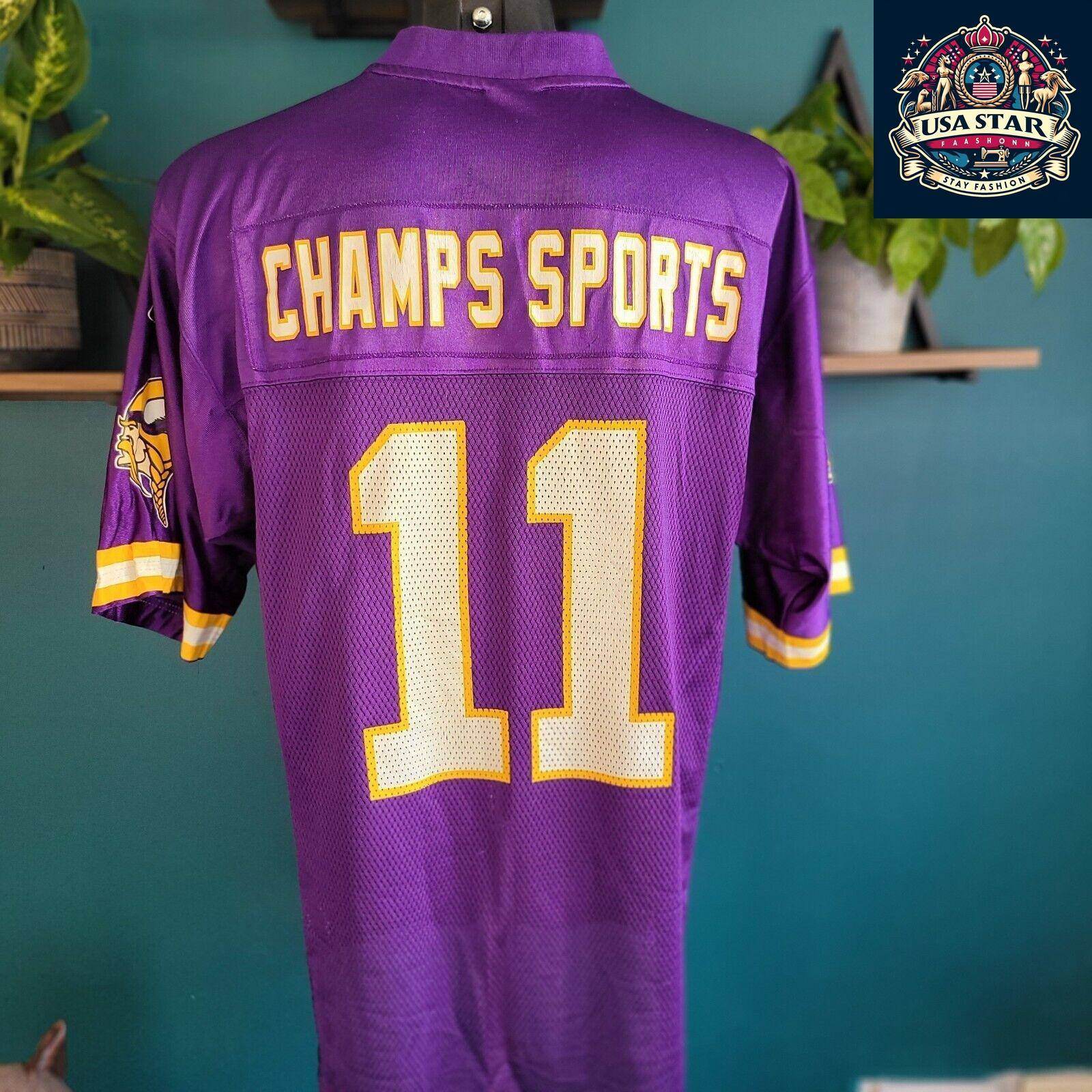 Minnesota Vikings Jersey 11 Men's CHAMMPS Sports Vintage Style Medium Made in USA - USASTARFASHION