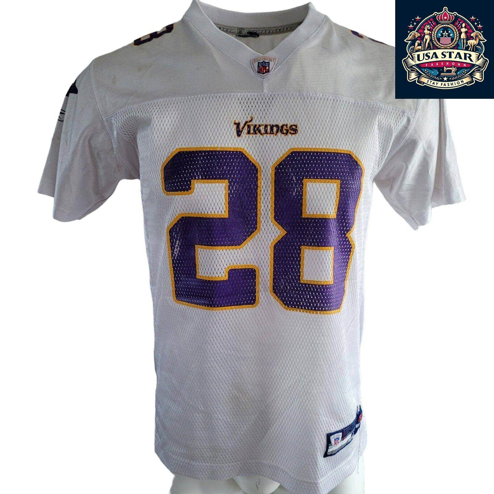 Minnesota Vikings Jersey Adrian Peterson 28 Youth XL Reebok – Vintage Style, Comfortable Fit - USASTARFASHION