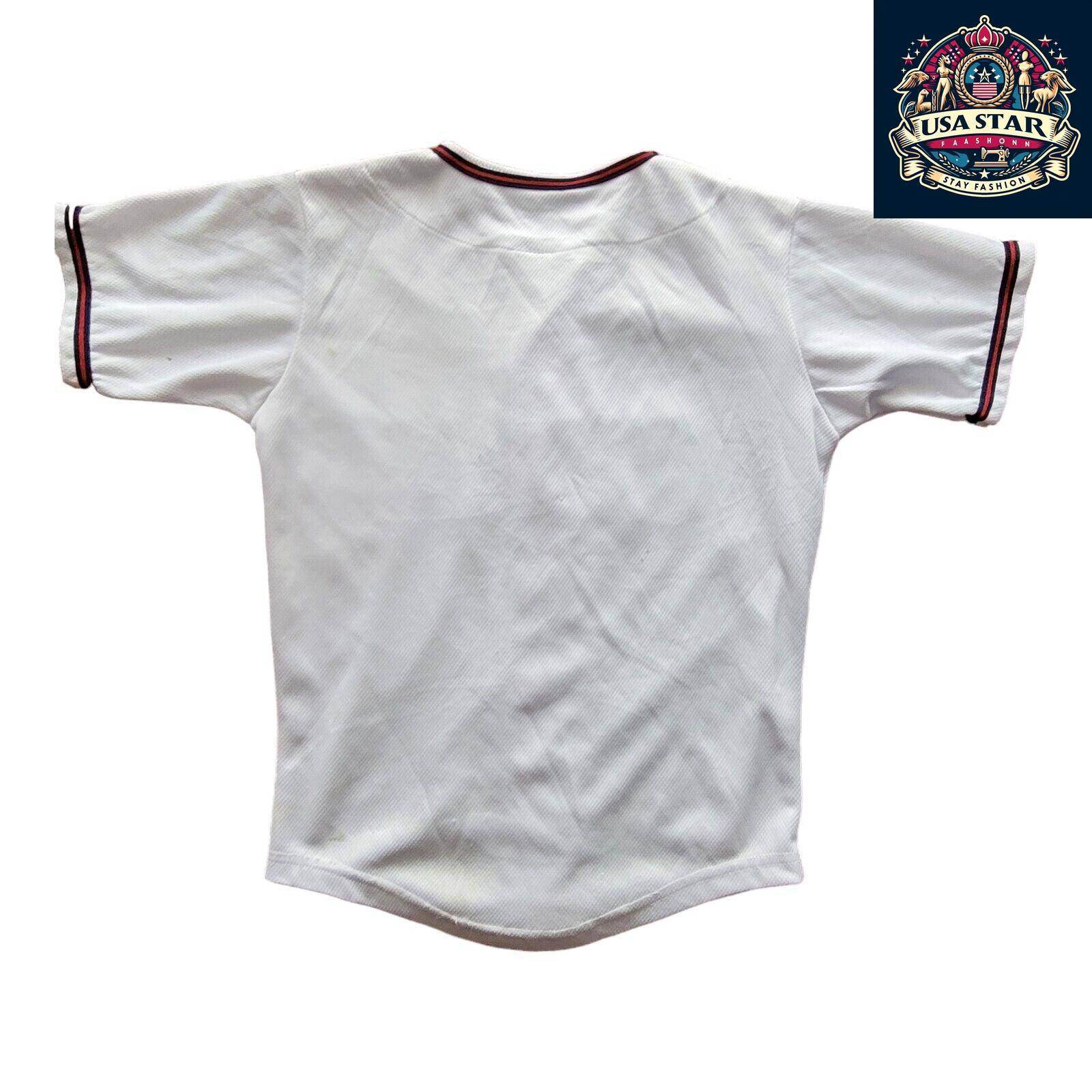 MLB Washington Senators Jersey Retro Youth Size S - Made in USA, Vintage Style and Quality - USASTARFASHION