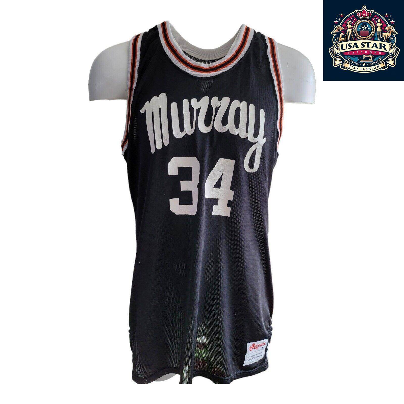 Murray 34 Ripon Vintage Basketball Jersey Size 48 Large - Durable Design for True Fans - USASTARFASHION