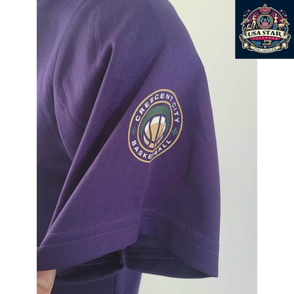 NBA Youth Jersey Medium - Anthony Davis 23 New Orleans Pelicans Jersey in Mardi Gras Colors - USASTARFASHION