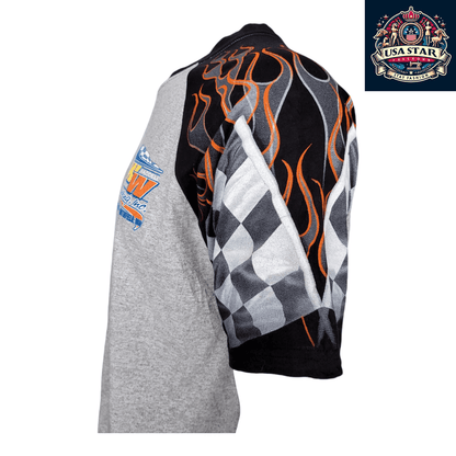 Nescar Racing T-Shirt - 100% Cotton, Durable, Comfortable Fit, Made in USA, Size Large - USASTARFASHION