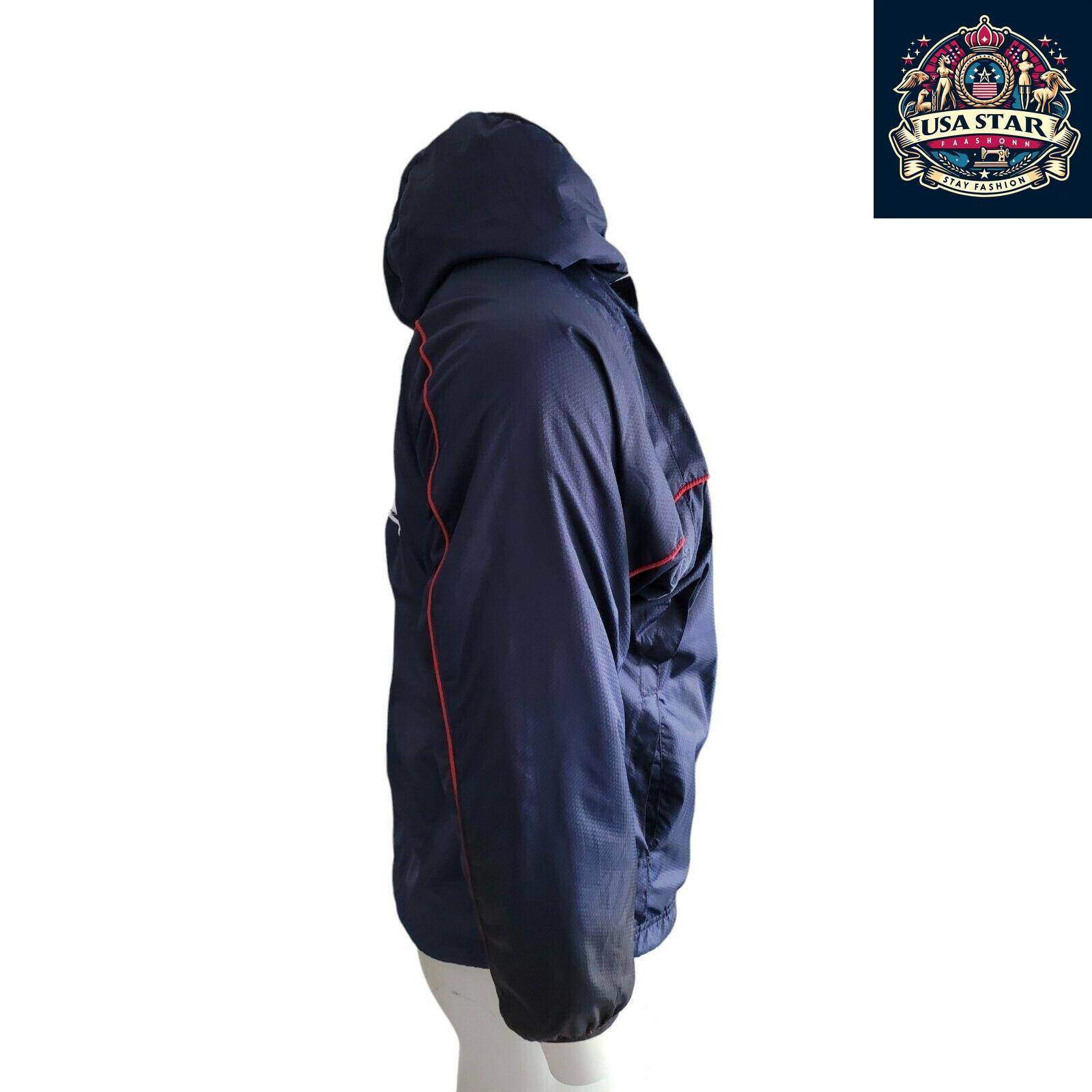 New England Patriots Youth Jacket Large (14/16) Blue Reversible Full Zip with Pockets - USASTARFASHION