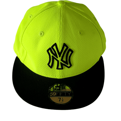 New Era 59FIFTY Neon Yellow MLB Fitted Cap (7 1/8) - USASTARFASHION