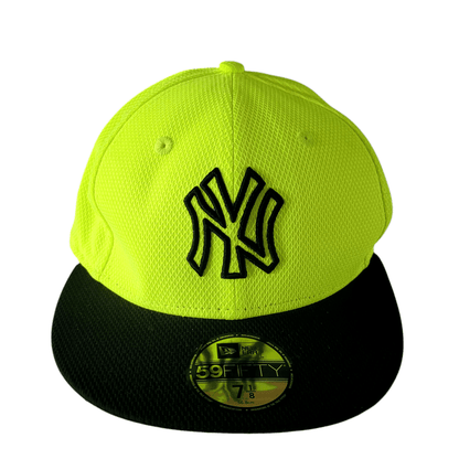 New Era 59FIFTY Neon Yellow MLB Fitted Cap (7 1/8) - USASTARFASHION