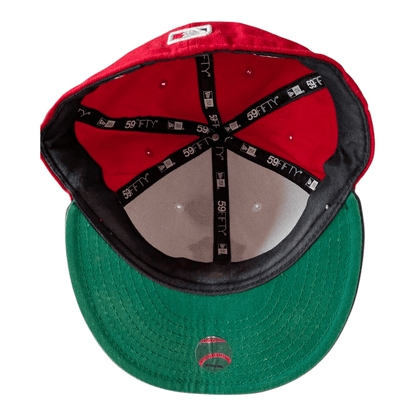 New Era 59FIFTY New York Yankees MLB Fitted Cap Hat 7 1/8 Red White Navy - USASTARFASHION