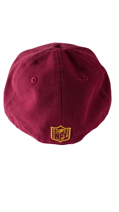 New Era 59FIFTY NFL Fitted Cap Hat 7 1/4 Burgundy Gold - USASTARFASHION