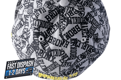 New Era Fitted Cap 59FIFTY Projekts NYC Gray Graphic Pattern Size 6 7/8 Cotton - USASTARFASHION