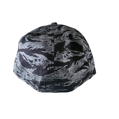 New Era x Crooks & Castles 59FIFTY Fitted Hat - Black Tiger Camo - Size 7 1/4 - USASTARFASHION