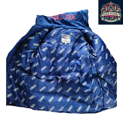 New York Giants Jacket - XL Triple Fat Goose Urban Parka with Down Insulation for Warmth - USASTARFASHION