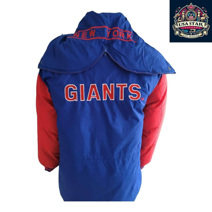 New York Giants Jacket - XL Triple Fat Goose Urban Parka with Down Insulation for Warmth - USASTARFASHION