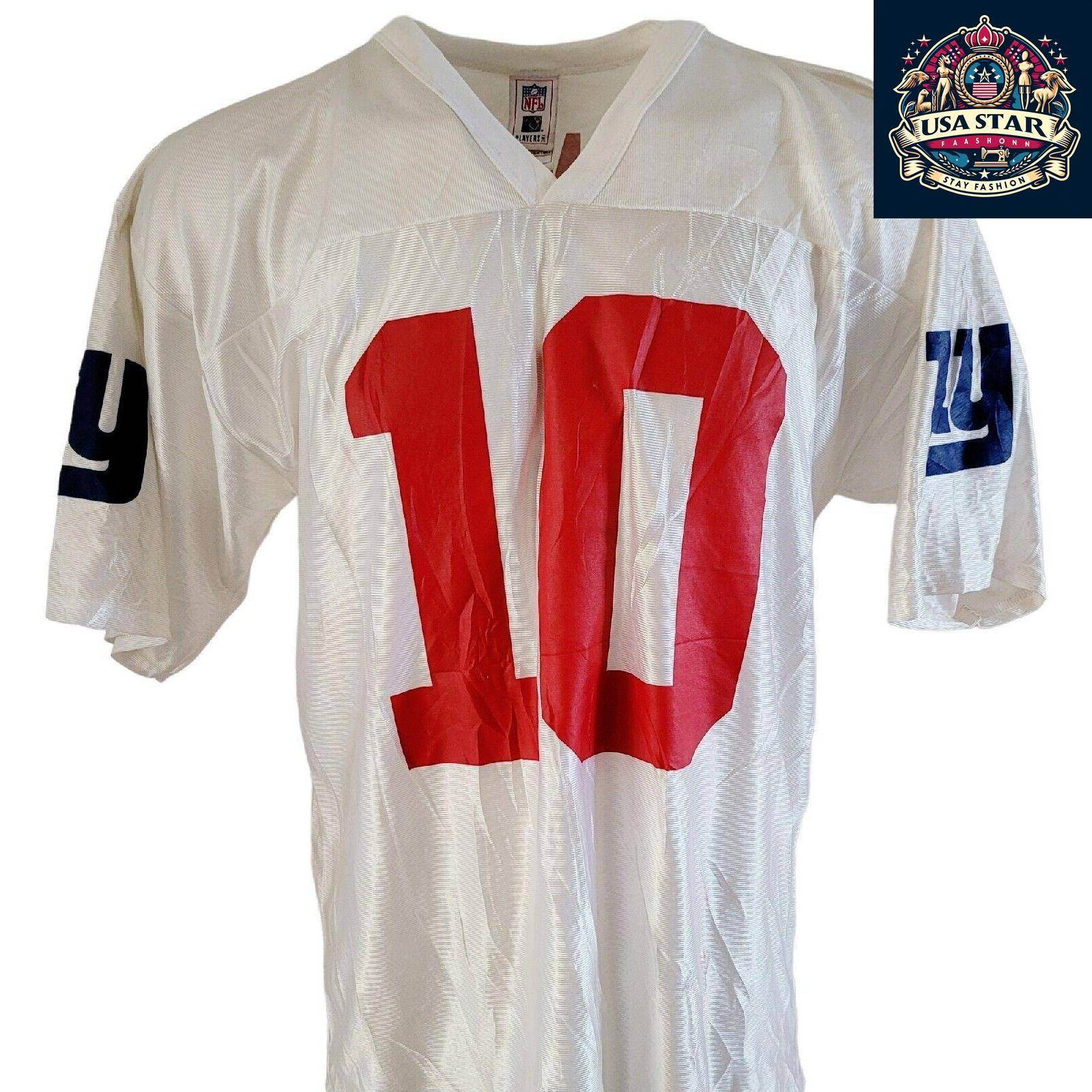 New York Giants Jersey Eli Manning 10 Adult Large, Breathable Fabric, Vintage Grade A Condition - USASTARFASHION