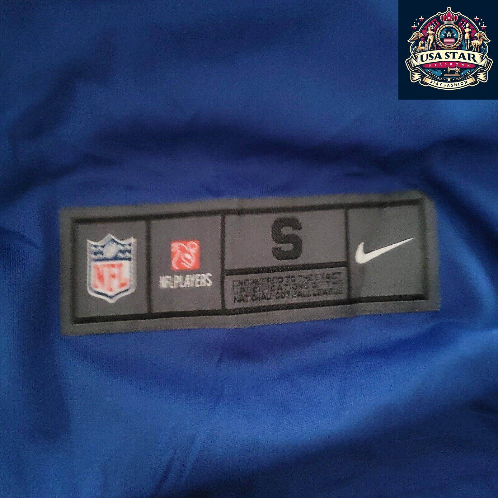 New York Giants Jersey - Saquon Barkley 26 Nike Game Jersey, Large Mens, Blue NFL Apparel - USASTARFASHION