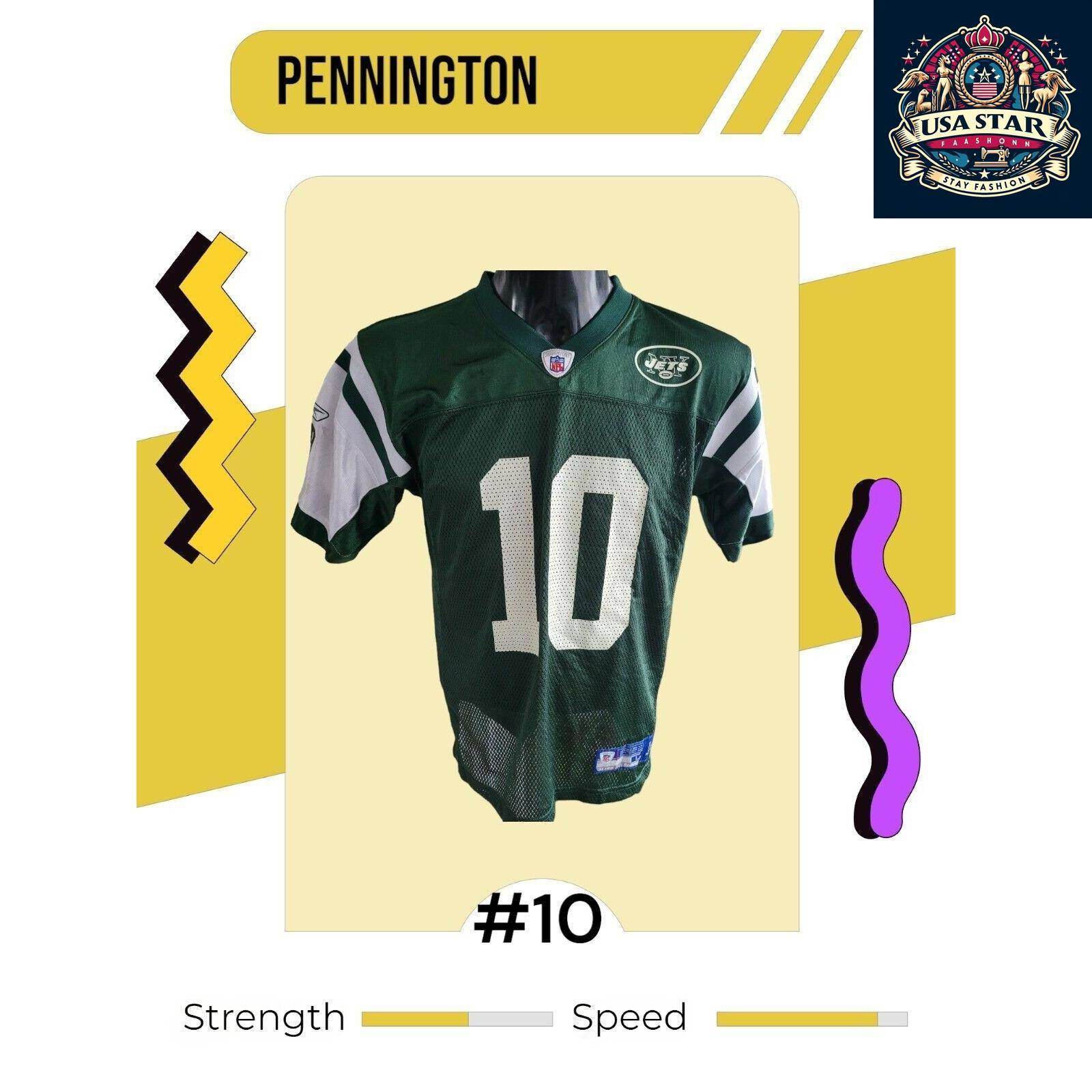 New York Jets Pennington 10 Youth L NFL On Field Jersey - Comfortable, Durable, Authentic Team Gear - USASTARFASHION