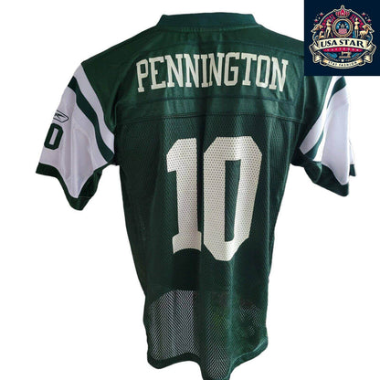 New York Jets Pennington 10 Youth L NFL On Field Jersey - Comfortable, Durable, Authentic Team Gear - USASTARFASHION