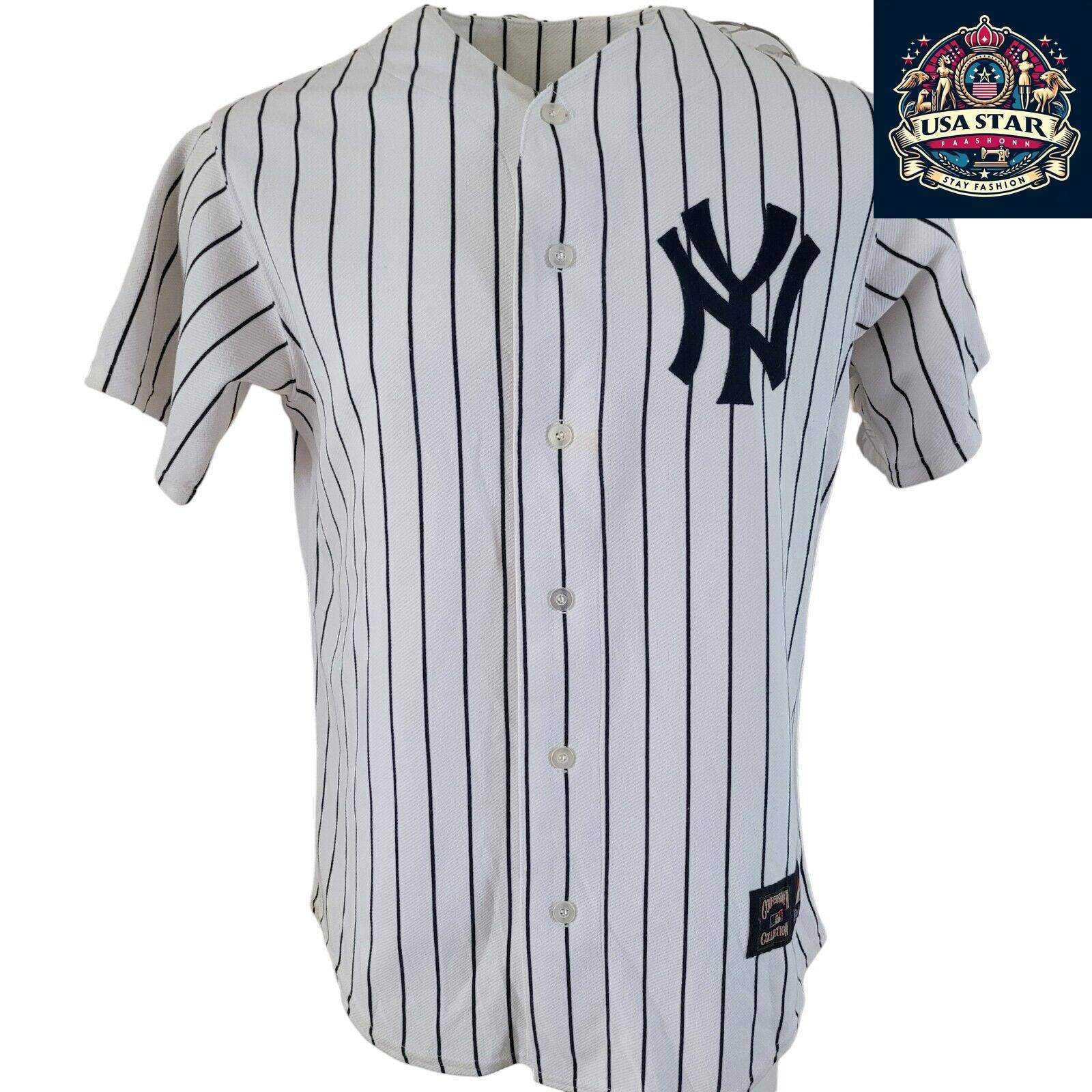 New York Yankees Jersey 7 Mickey Mantle Cooperstown Authentic Collection Size M - USASTARFASHION