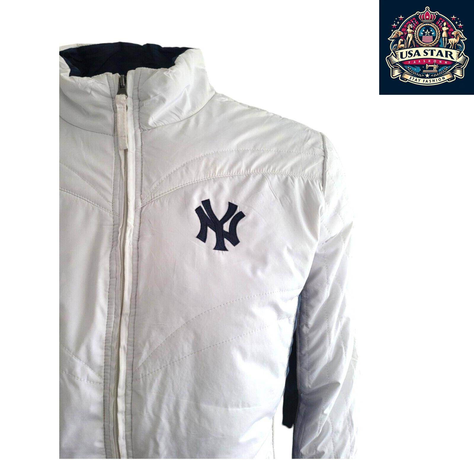 New York Yankees Women's Jacket XL - Stylish Design, Zip Pockets, Comfortable Fit - USASTARFASHION