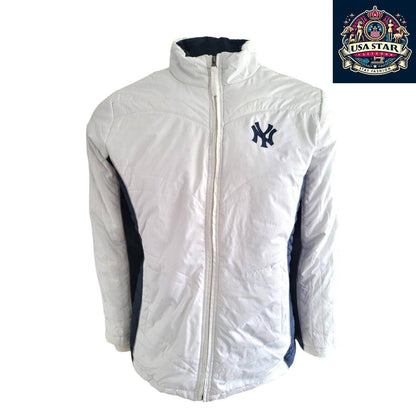New York Yankees Women's Jacket XL - Stylish Design, Zip Pockets, Comfortable Fit - USASTARFASHION