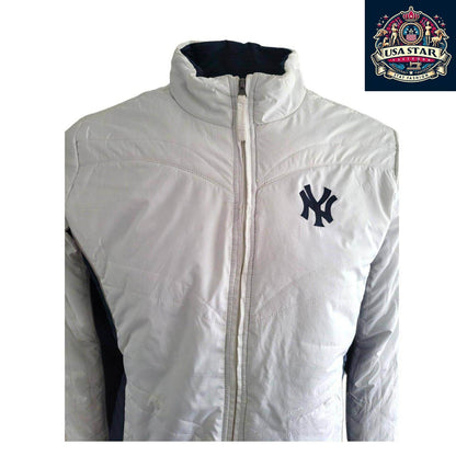 New York Yankees Women's Jacket XL - Stylish Design, Zip Pockets, Comfortable Fit - USASTARFASHION