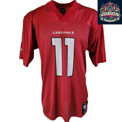 NFL Arizona Cardinals Larry Fitzgerald Jersey 11 by Reebok, Authentic Medium Size, Durable & Comfortable - USASTARFASHION