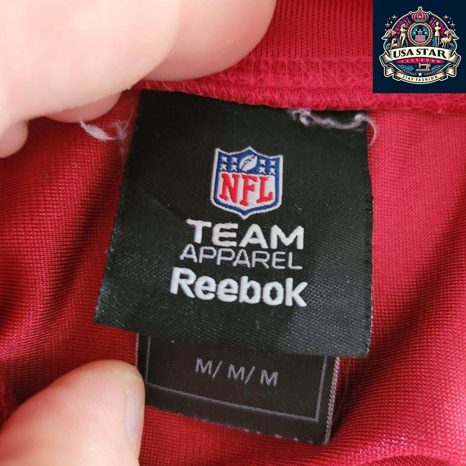 NFL Arizona Cardinals Larry Fitzgerald Jersey 11 by Reebok, Authentic Medium Size, Durable & Comfortable - USASTARFASHION