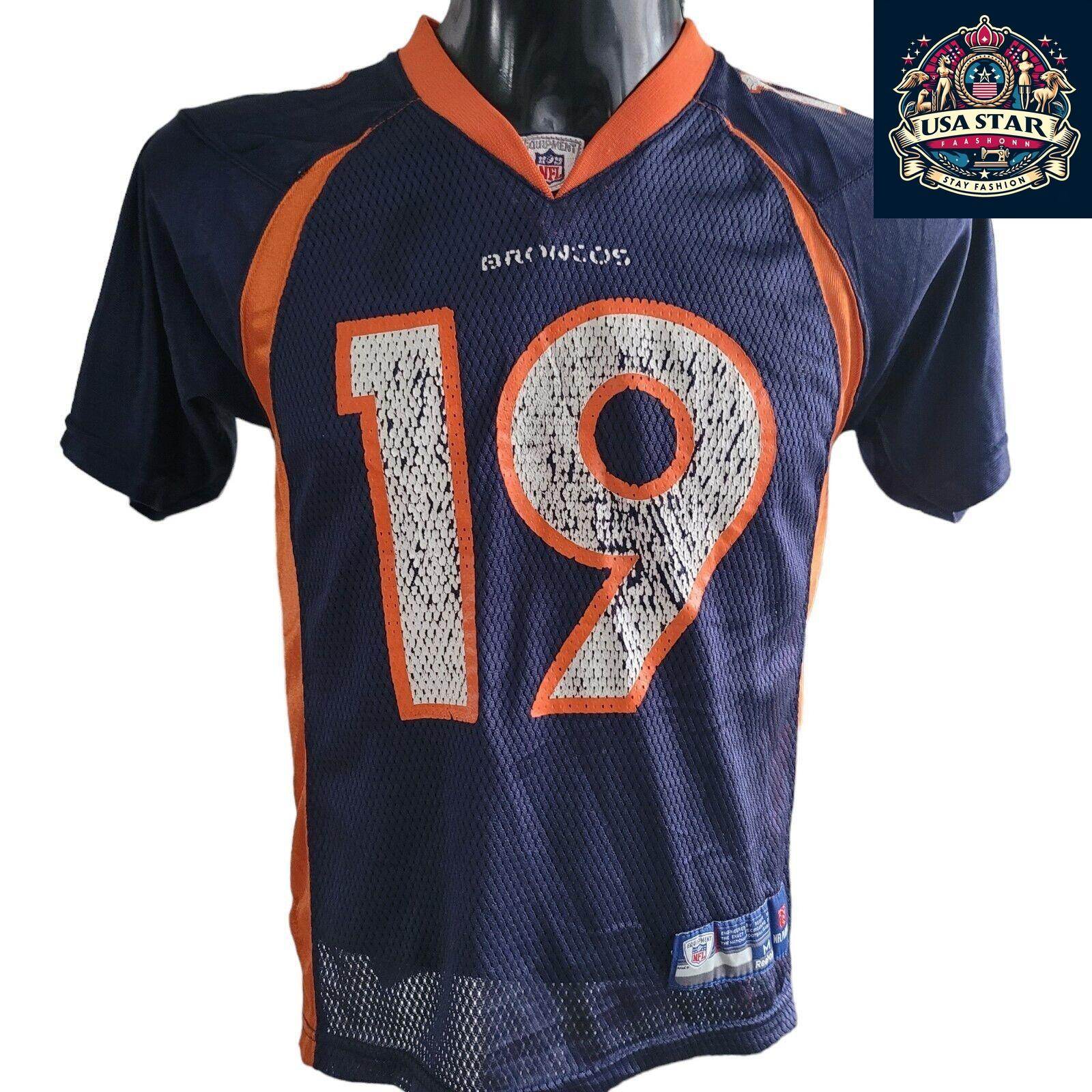 NFL Denver Broncos Eddie Royal 19 Youth Reebok Jersey Size M - Classic Team Colors, Authentic Wear - USASTARFASHION