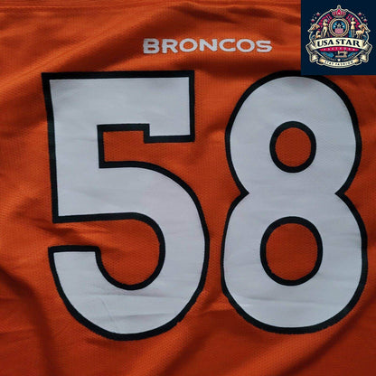 NFL Denver Broncos Kids Jersey - Von Miller 58 Boy's XL (18 - 20) - Comfortable & Durable Design - USASTARFASHION