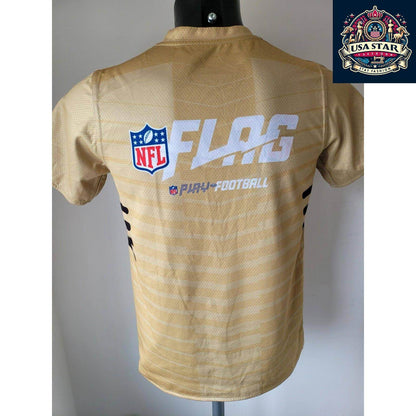 NFL New Orleans Saints Youth T-Shirt - Reversible Black Tee for 2 Stylish Looks, Size Large - USASTARFASHION