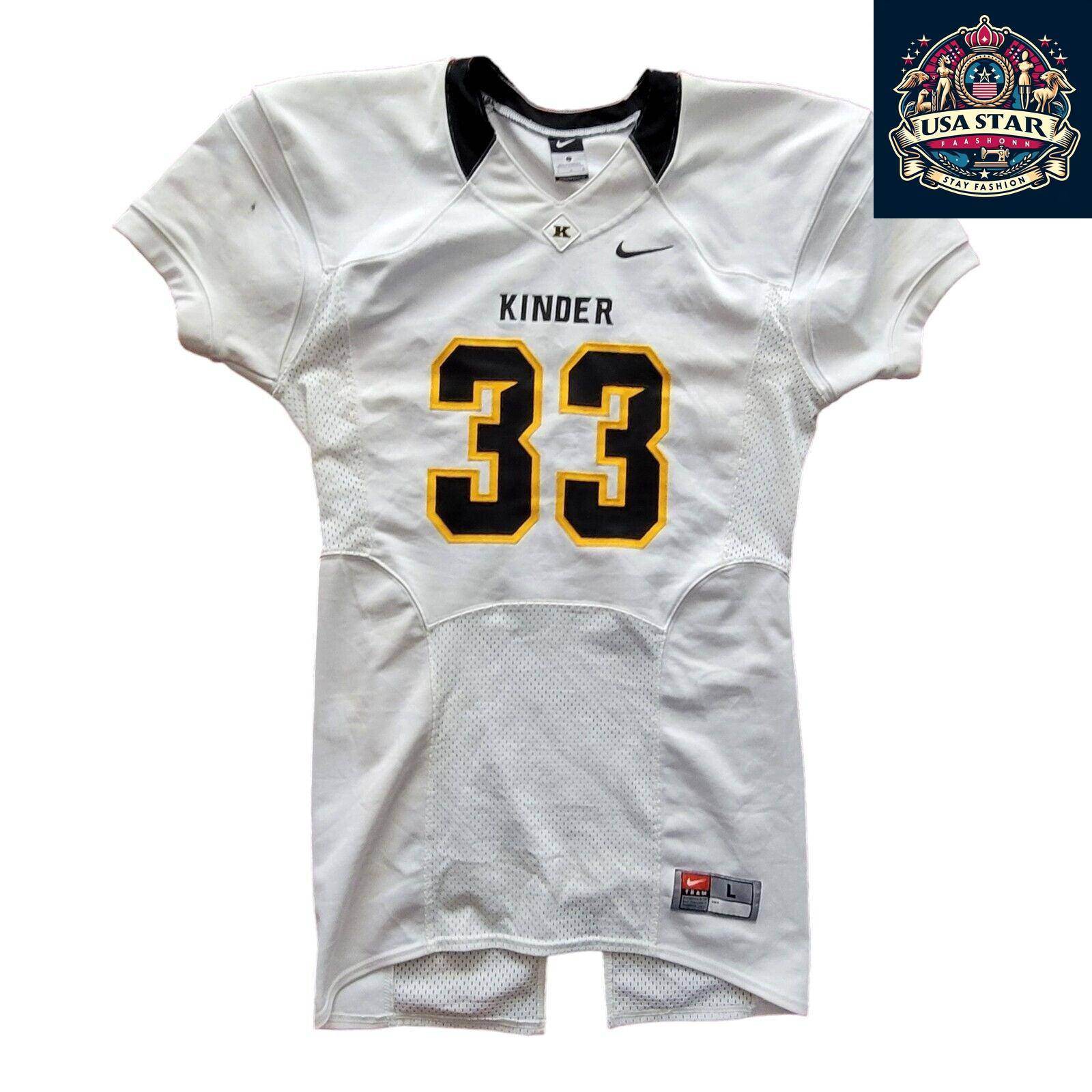NFL Nike Kinder 33 Jersey Lady Dress White Large - Stylish Comfort for Game Day Enthusiasts - USASTARFASHION
