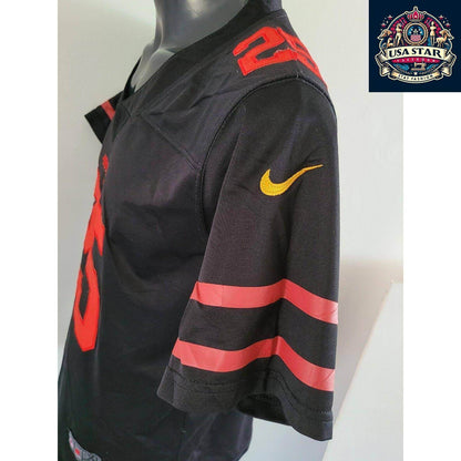 NFL Nike San Francisco 49ers Jersey 25 Richard Sherman Youth XL Black Football Shirt for Kids - USASTARFASHION
