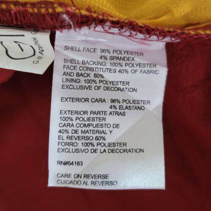 NFL Red Skins Red/Yellow F Jacket Size L Vtg Team Logo Washington - USASTARFASHION