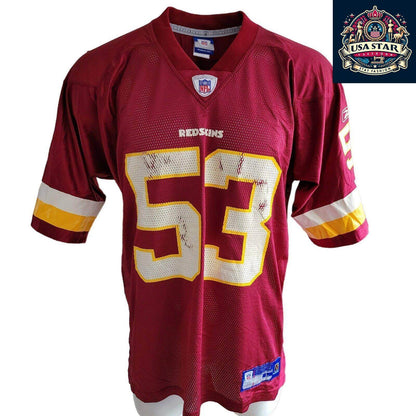NFL Reebok Washington 53 Men's Shirt - Durable, Stylish Design, Comfortable Fit, Size L - USASTARFASHION