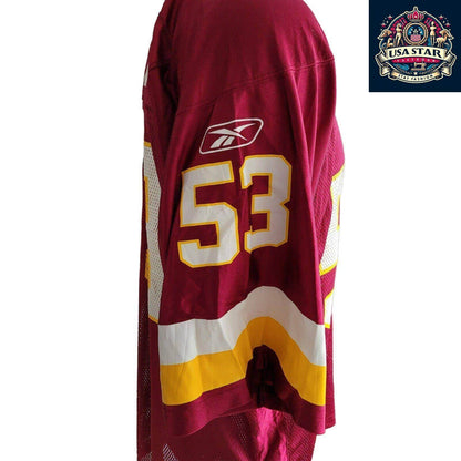 NFL Reebok Washington 53 Men's Shirt - Durable, Stylish Design, Comfortable Fit, Size L - USASTARFASHION