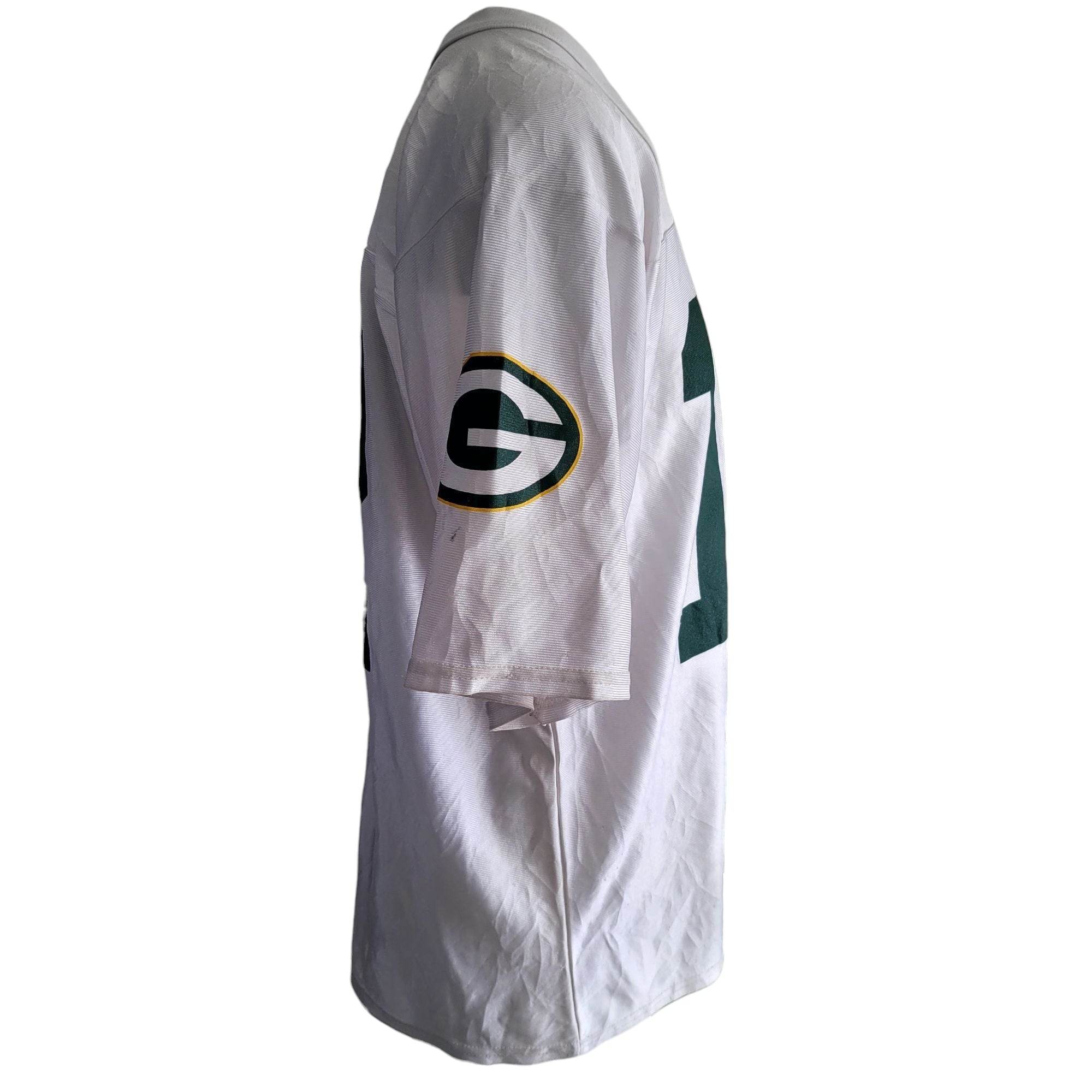 NFL Team Apparel Green Bay Packers Aaron Rodgers 12 Jersey – White – Size L - USASTARFASHION