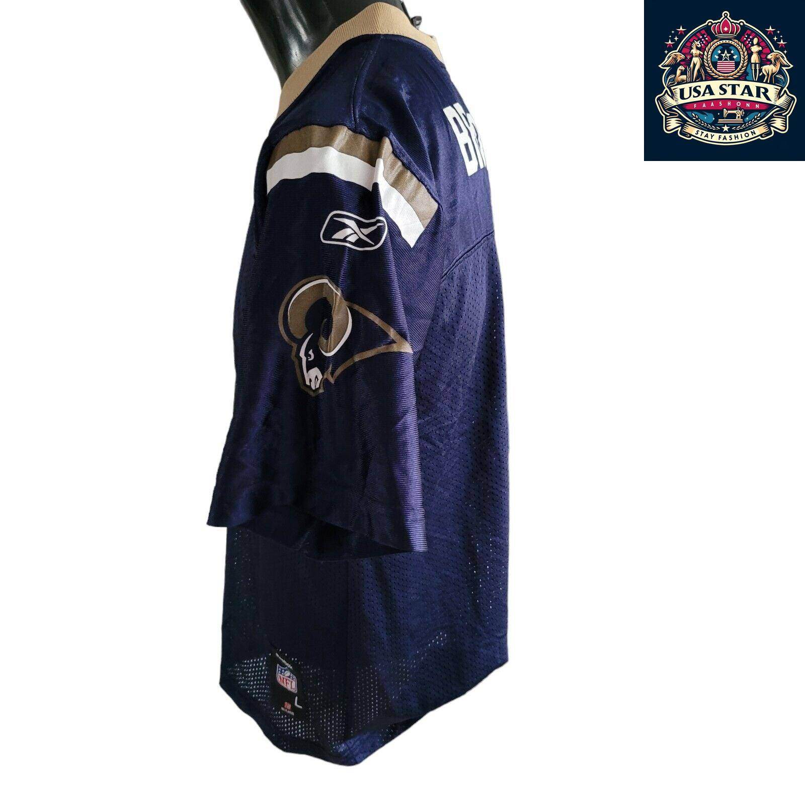 NFL Youth Football Jersey - St. Louis Rams 8 Bradford, Durable, Comfortable, Authentic Team Colors - USASTARFASHION