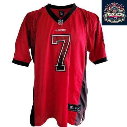 Nike 49ers Jersey - Kaepernick 7 On - Field Design in XLarge - Iconic Player Style, Durable Fabric - USASTARFASHION