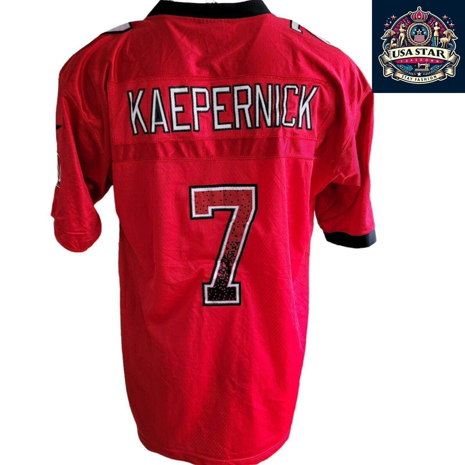 Nike 49ers Jersey - Kaepernick 7 On - Field Design in XLarge - Iconic Player Style, Durable Fabric - USASTARFASHION