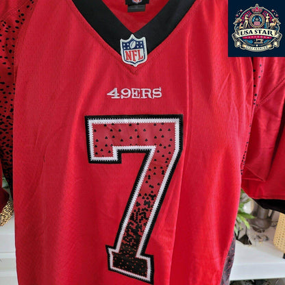 Nike 49ers Jersey - Kaepernick 7 On - Field Design in XLarge - Iconic Player Style, Durable Fabric - USASTARFASHION