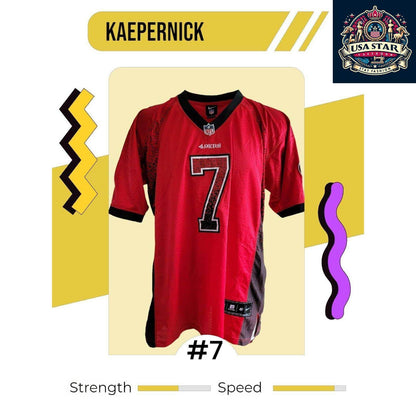 Nike 49ers Jersey - Kaepernick 7 On - Field Design in XLarge - Iconic Player Style, Durable Fabric - USASTARFASHION