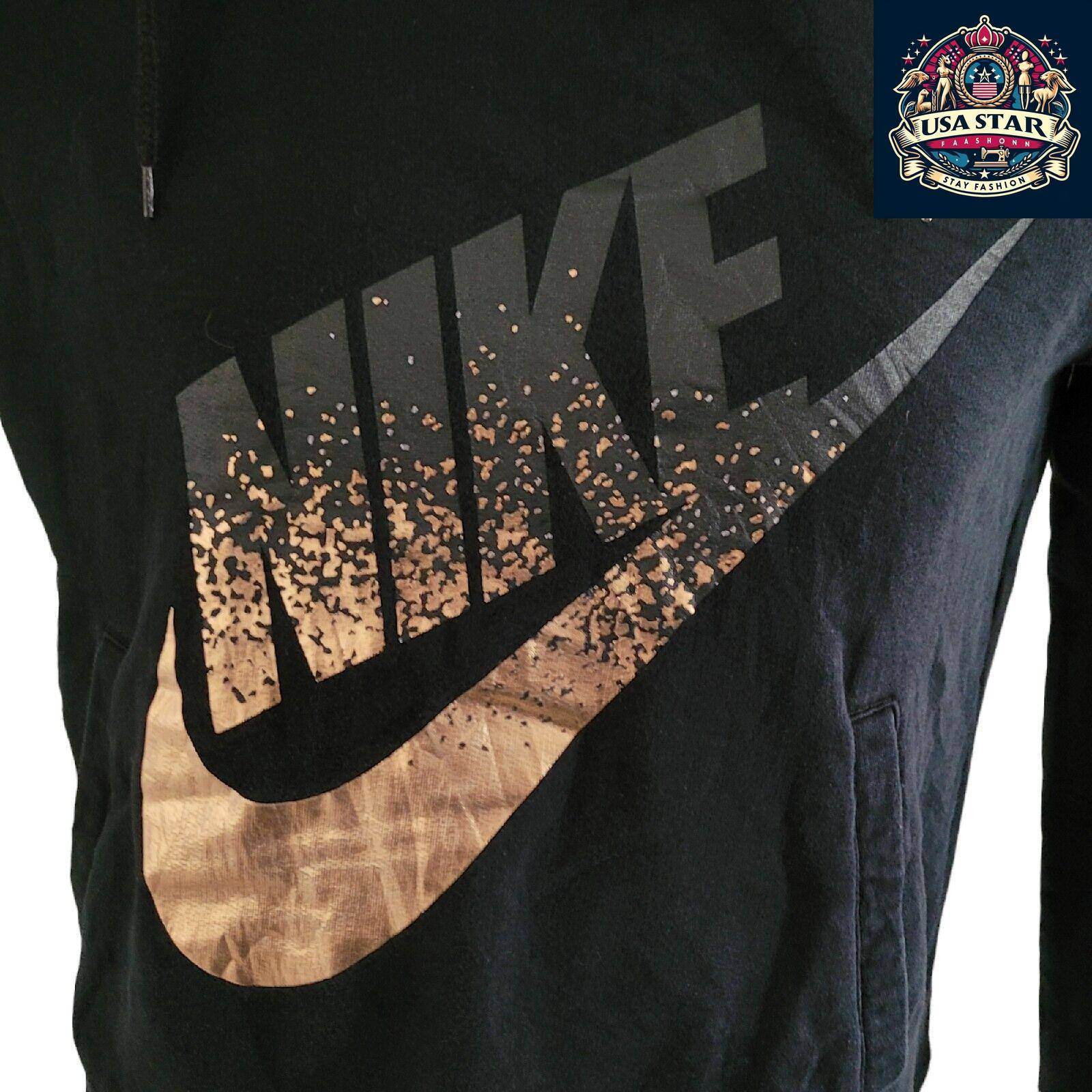 Nike Air Max Hoodie Large - Black Pullover, Stylish Design, Comfortable Fit, Grade A Vintage Condition - USASTARFASHION