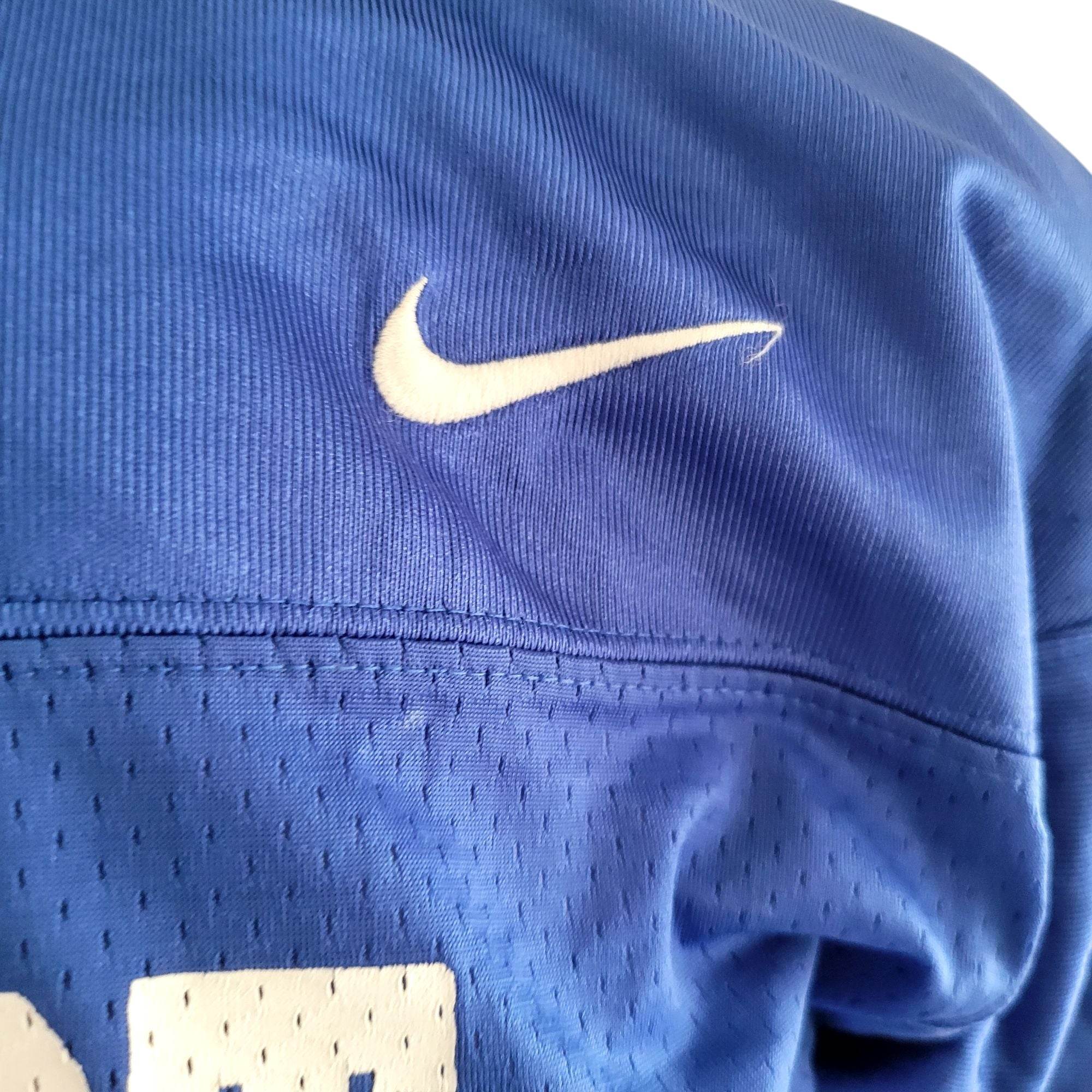 Nike Amherst 19 Football Jersey – Blue & White – Size XL - USASTARFASHION