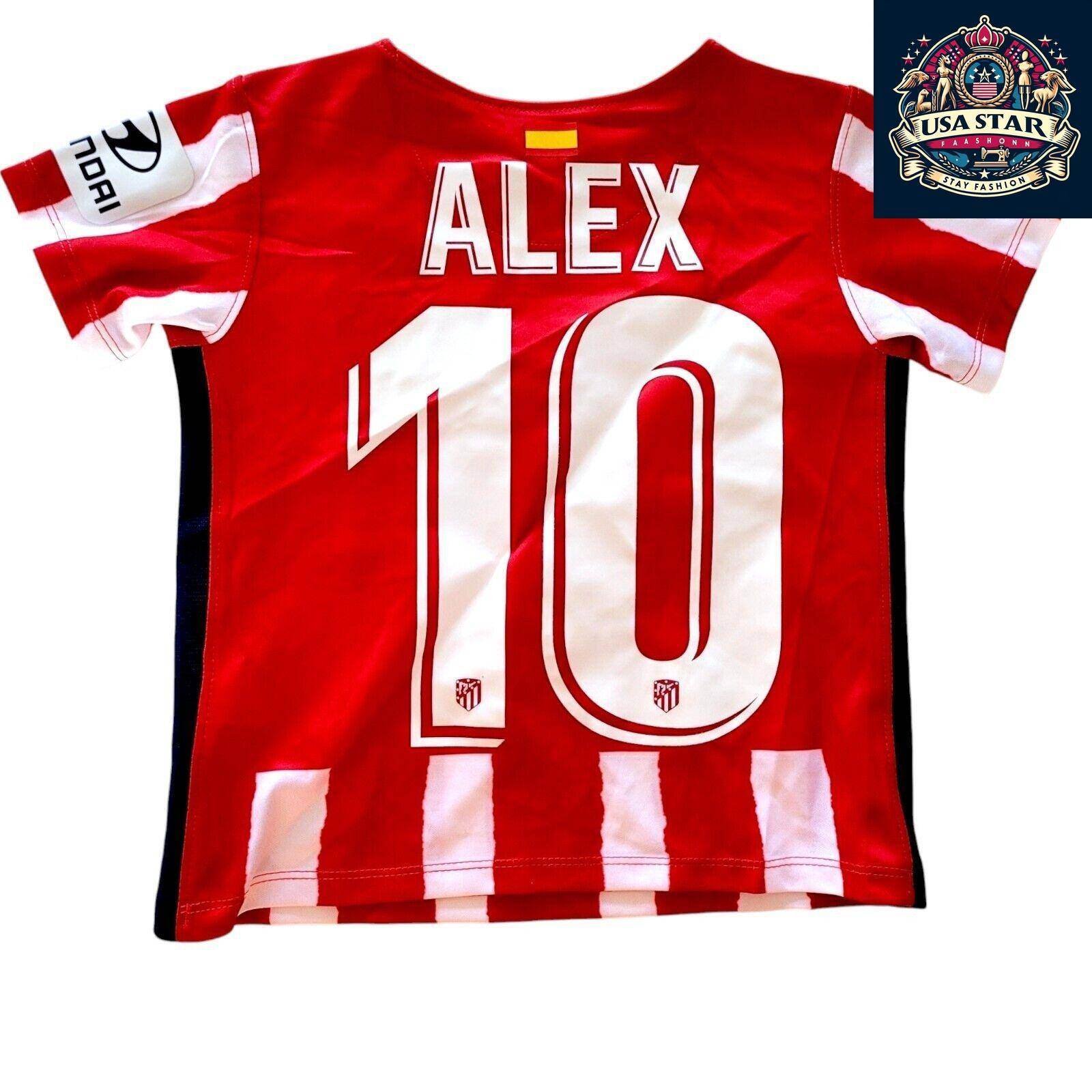 Nike Atlético Madrid Infant Jersey 2020/21 Dri - FIT Personalized Alex 10 Size 18 - 24M - USASTARFASHION