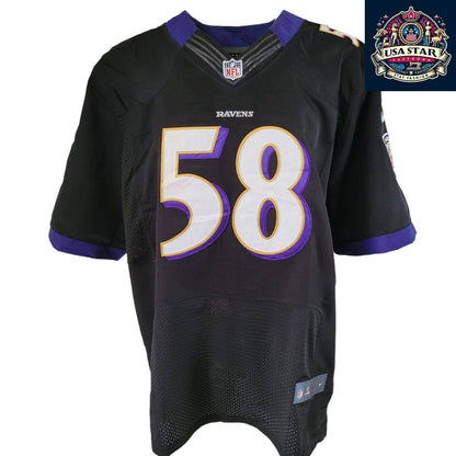 Nike Baltimore Ravens Jersey Elvis Dumervil 58 Men's XXL, Durable Material, Authentic Colors - USASTARFASHION