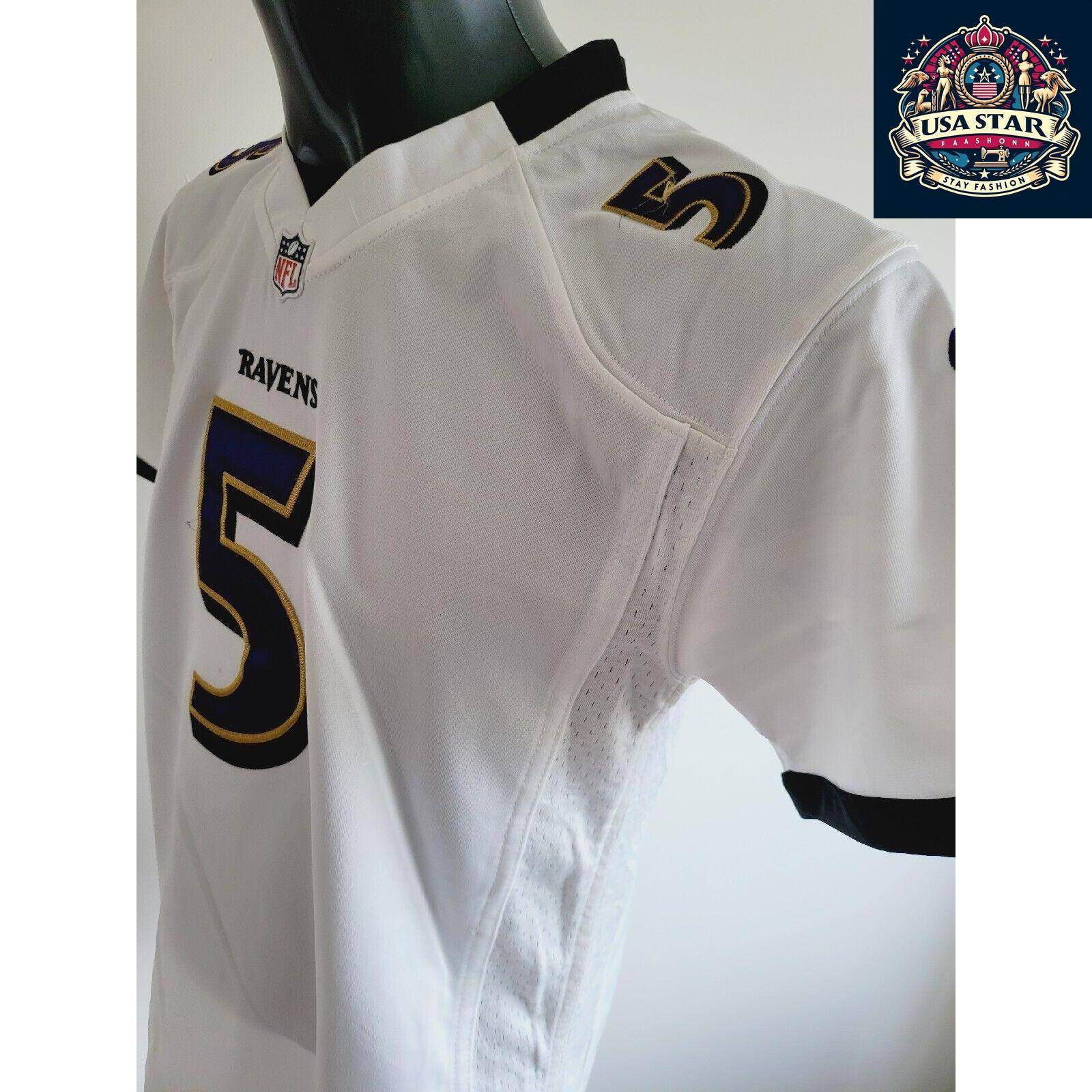 Nike Baltimore Ravens Jersey Youth XL Joe Flacco 5 - Lightweight, Breathable, Grade A Condition - USASTARFASHION