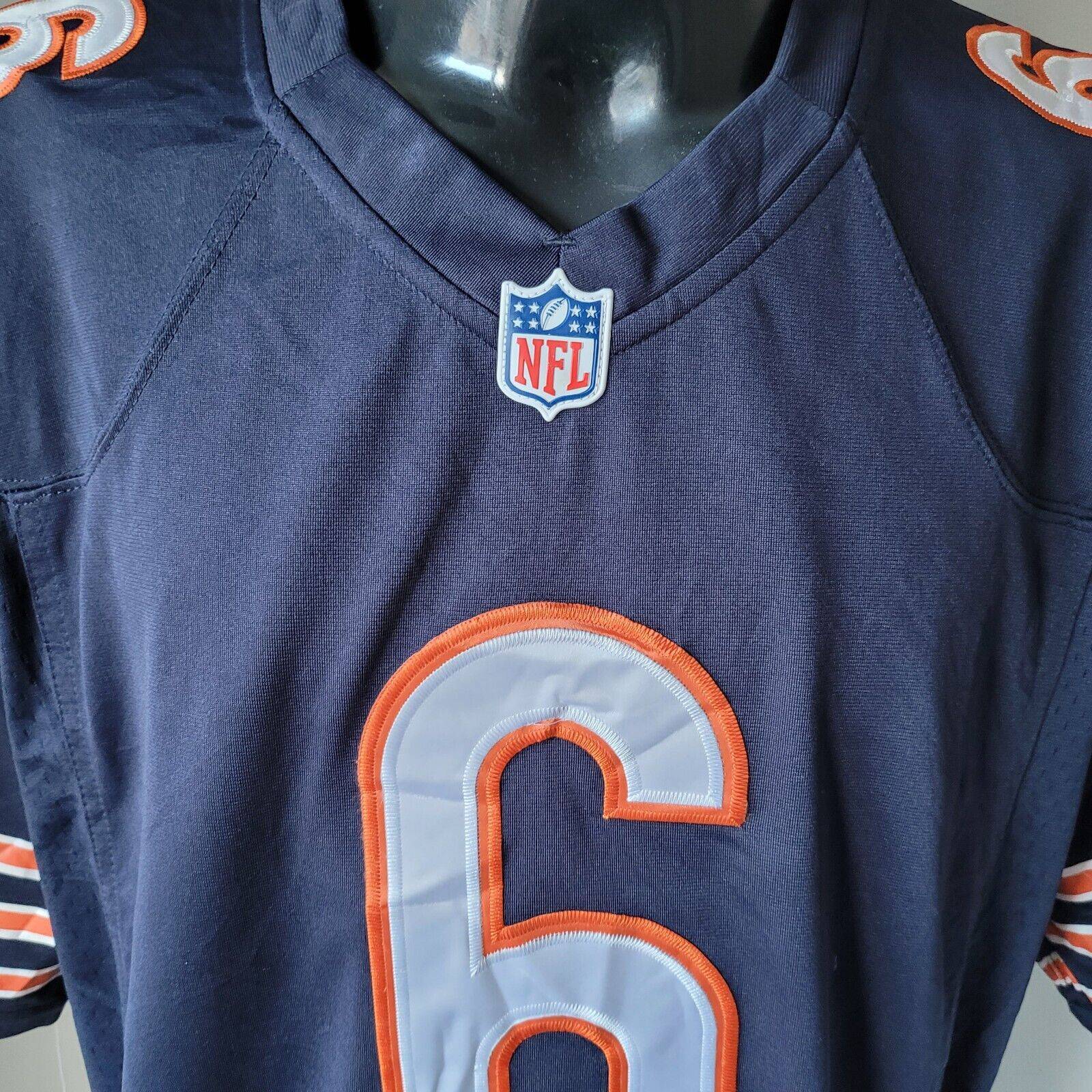 Nike Chicago Bears Jersey, Cutler 6, Men's Size XL, On Field, Like New Condition, Size 48" Chest - USASTARFASHION