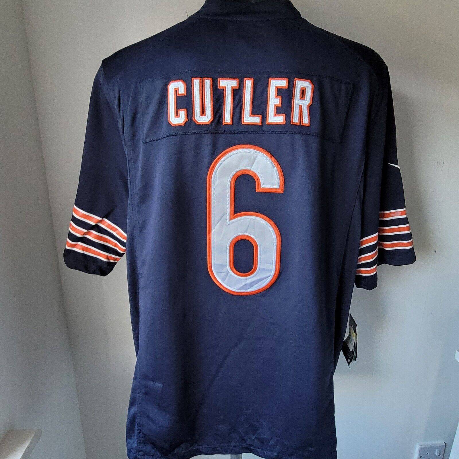 Nike Chicago Bears Jersey, Cutler 6, Men's Size XL, On Field, Like New Condition, Size 48" Chest - USASTARFASHION