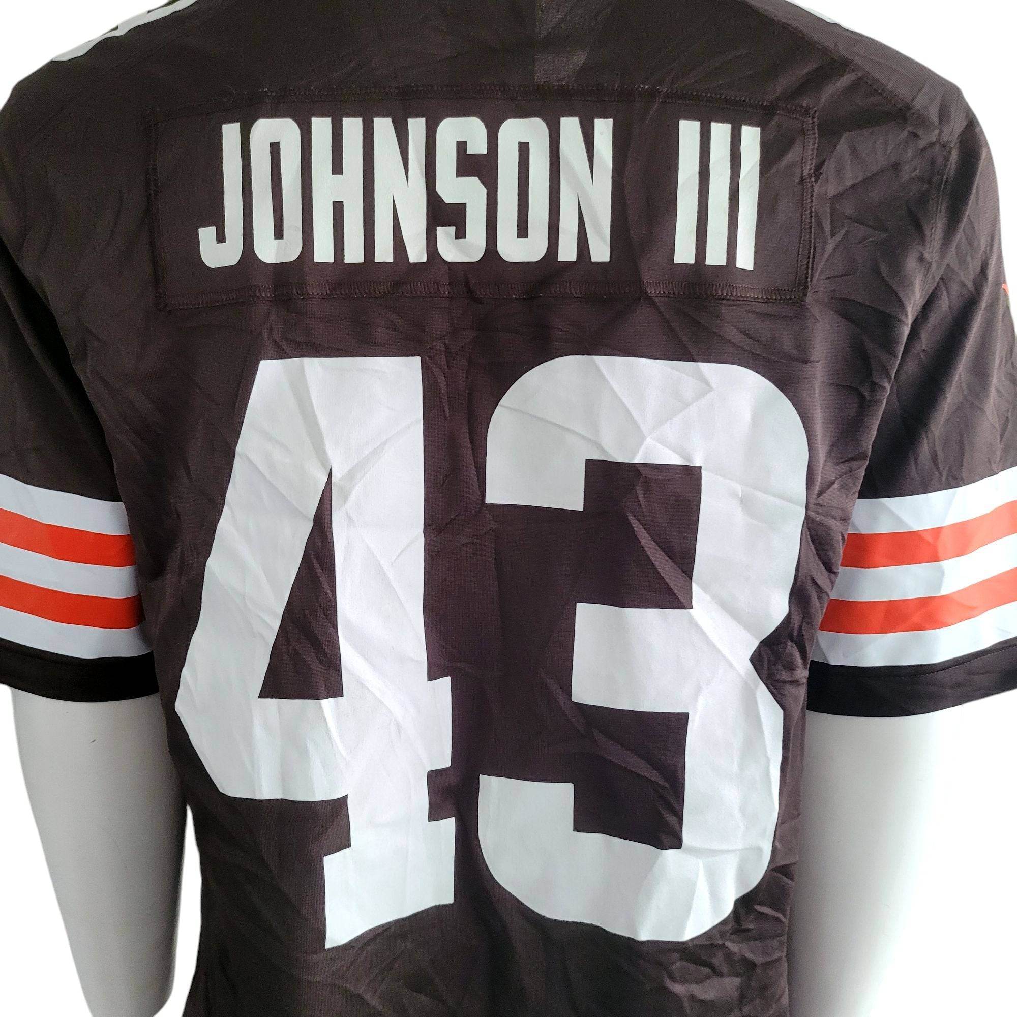Nike Cleveland Browns John Johnson III 43 Jersey (Size L, On - Field Edition) - USASTARFASHION
