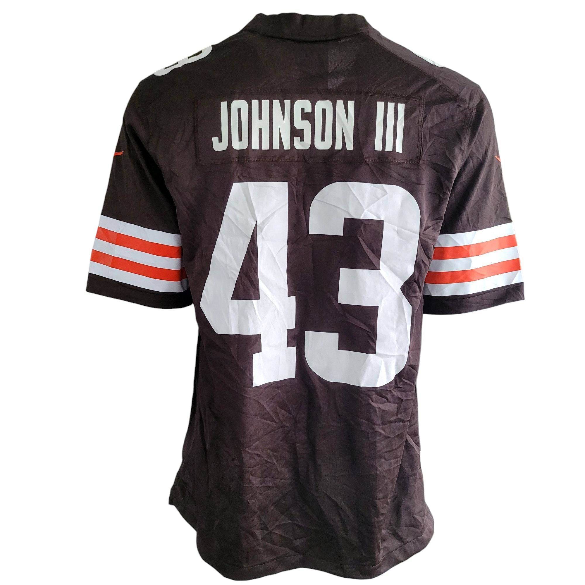 Nike Cleveland Browns John Johnson III 43 Jersey (Size L, On - Field Edition) - USASTARFASHION