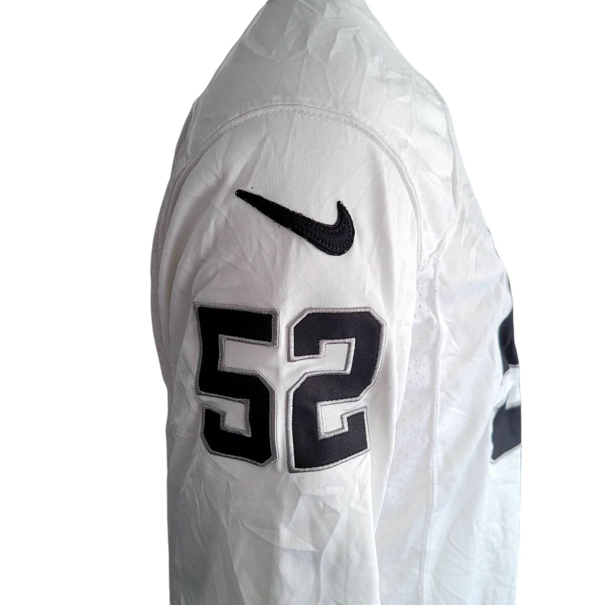 Nike NFL Oakland Raiders Khalil Mack 52 Jersey (XXL - White) - USASTARFASHION