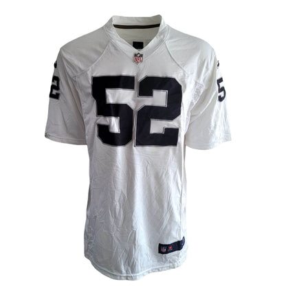 Nike NFL Oakland Raiders Khalil Mack 52 Jersey (XXL - White) - USASTARFASHION